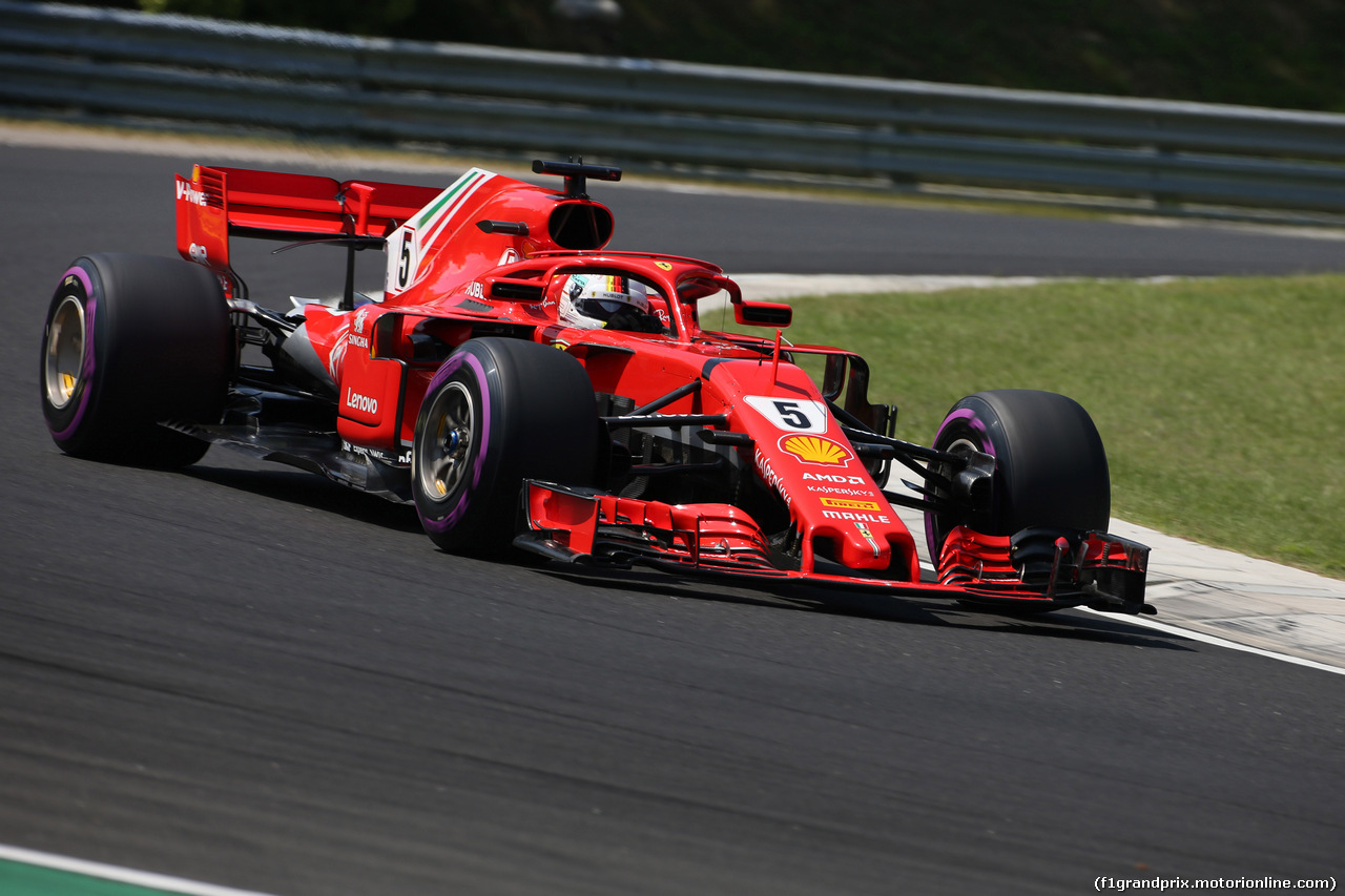 GP UNGHERIA, 28.07.2018 - Prove Libere 3, Sebastian Vettel (GER) Ferrari SF71H