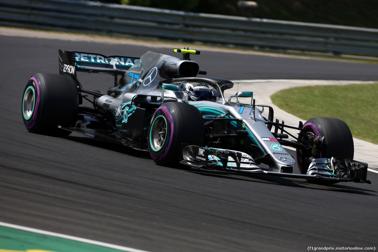 GP UNGHERIA, 28.07.2018 - Prove Libere 3, Valtteri Bottas (FIN) Mercedes AMG F1 W09