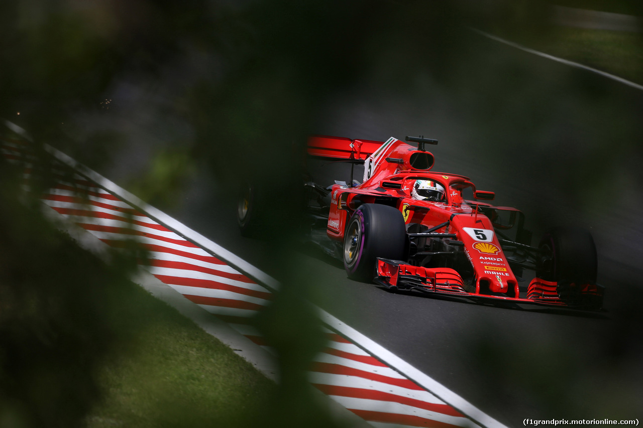 GP UNGHERIA, 28.07.2018 - Prove Libere 3, Sebastian Vettel (GER) Ferrari SF71H