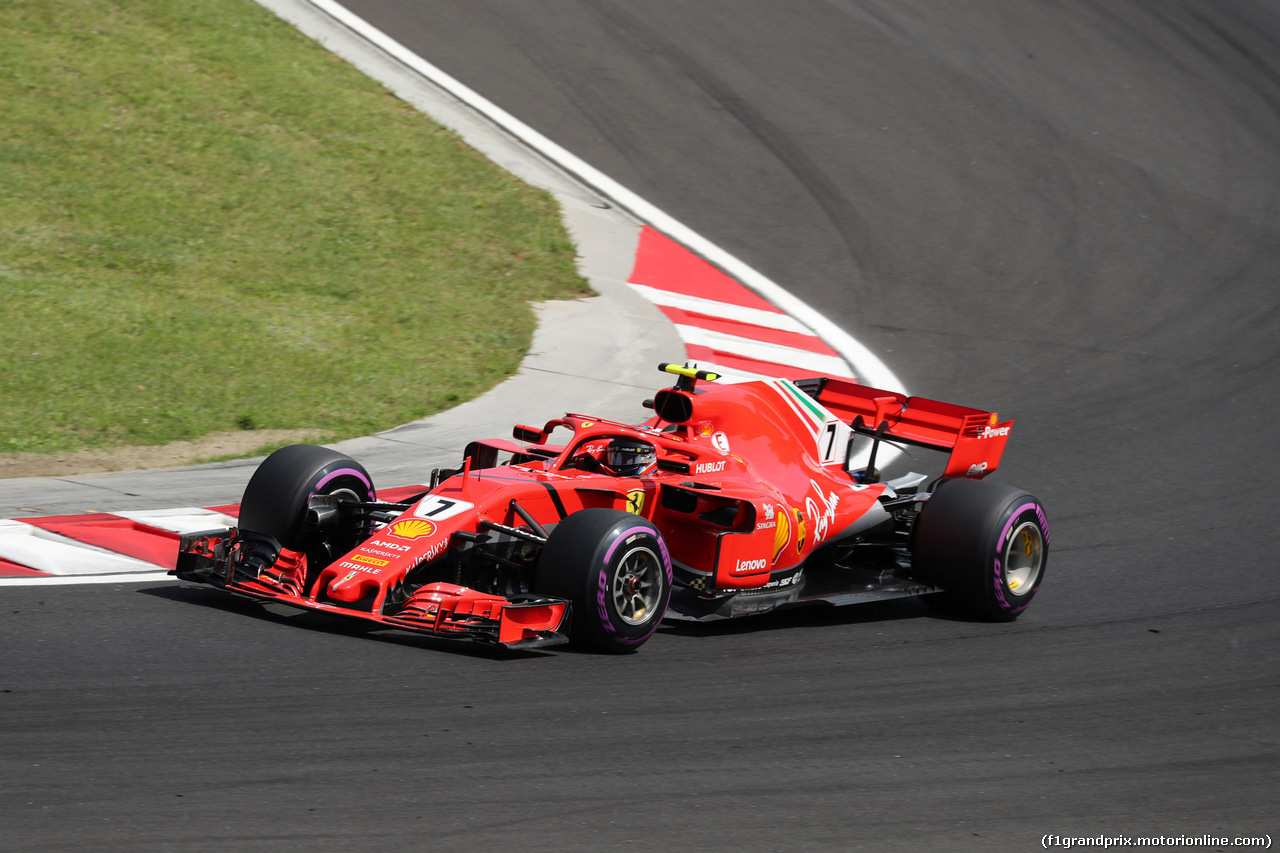 GP UNGHERIA, 28.07.2018 - Prove Libere 3, Kimi Raikkonen (FIN) Ferrari SF71H