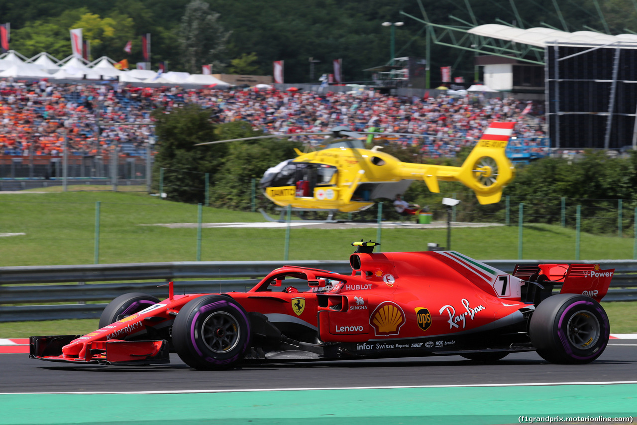 GP UNGHERIA, 28.07.2018 - Prove Libere 3, Kimi Raikkonen (FIN) Ferrari SF71H