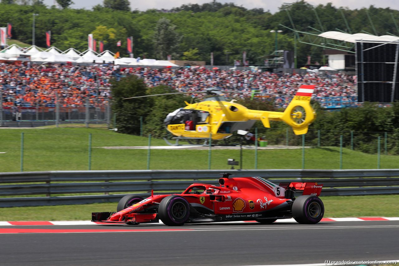 GP UNGHERIA, 28.07.2018 - Prove Libere 3, Sebastian Vettel (GER) Ferrari SF71H