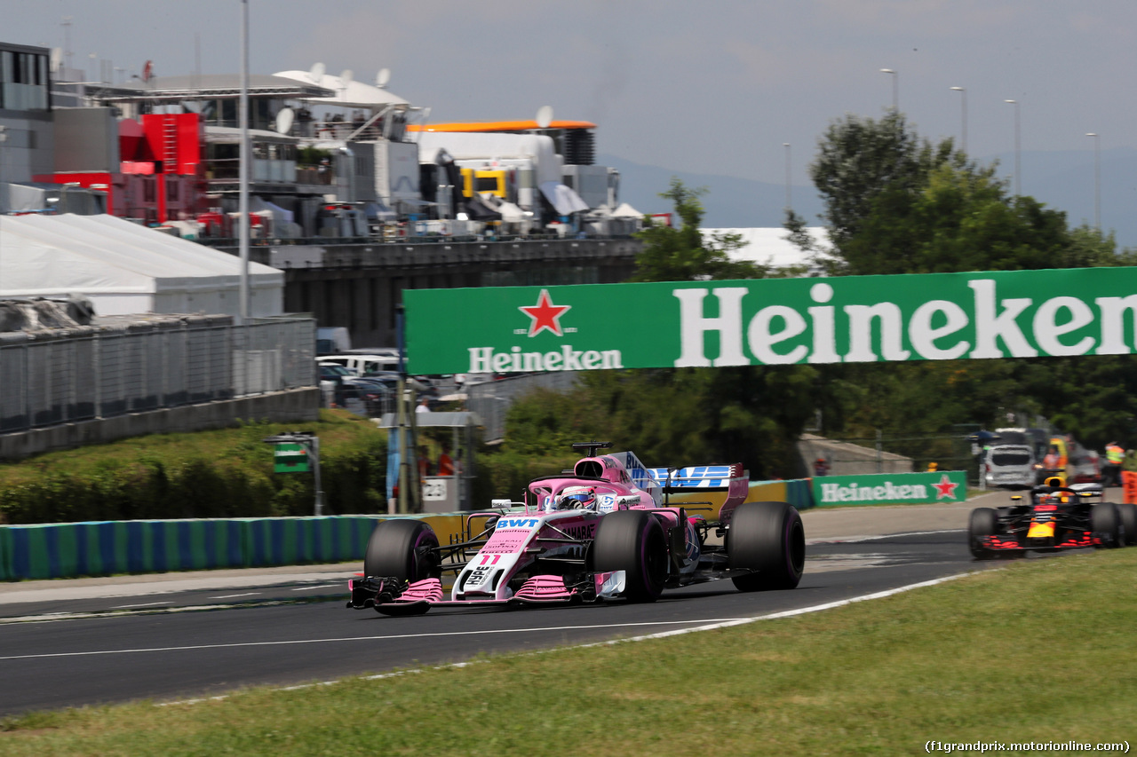 GP UNGHERIA, 28.07.2018 - Prove Libere 3, Sergio Perez (MEX) Sahara Force India F1 VJM011