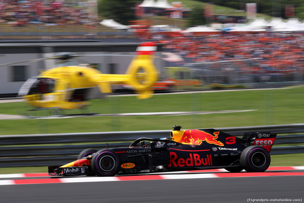 GP UNGHERIA, 28.07.2018 - Prove Libere 3, Daniel Ricciardo (AUS) Red Bull Racing RB14