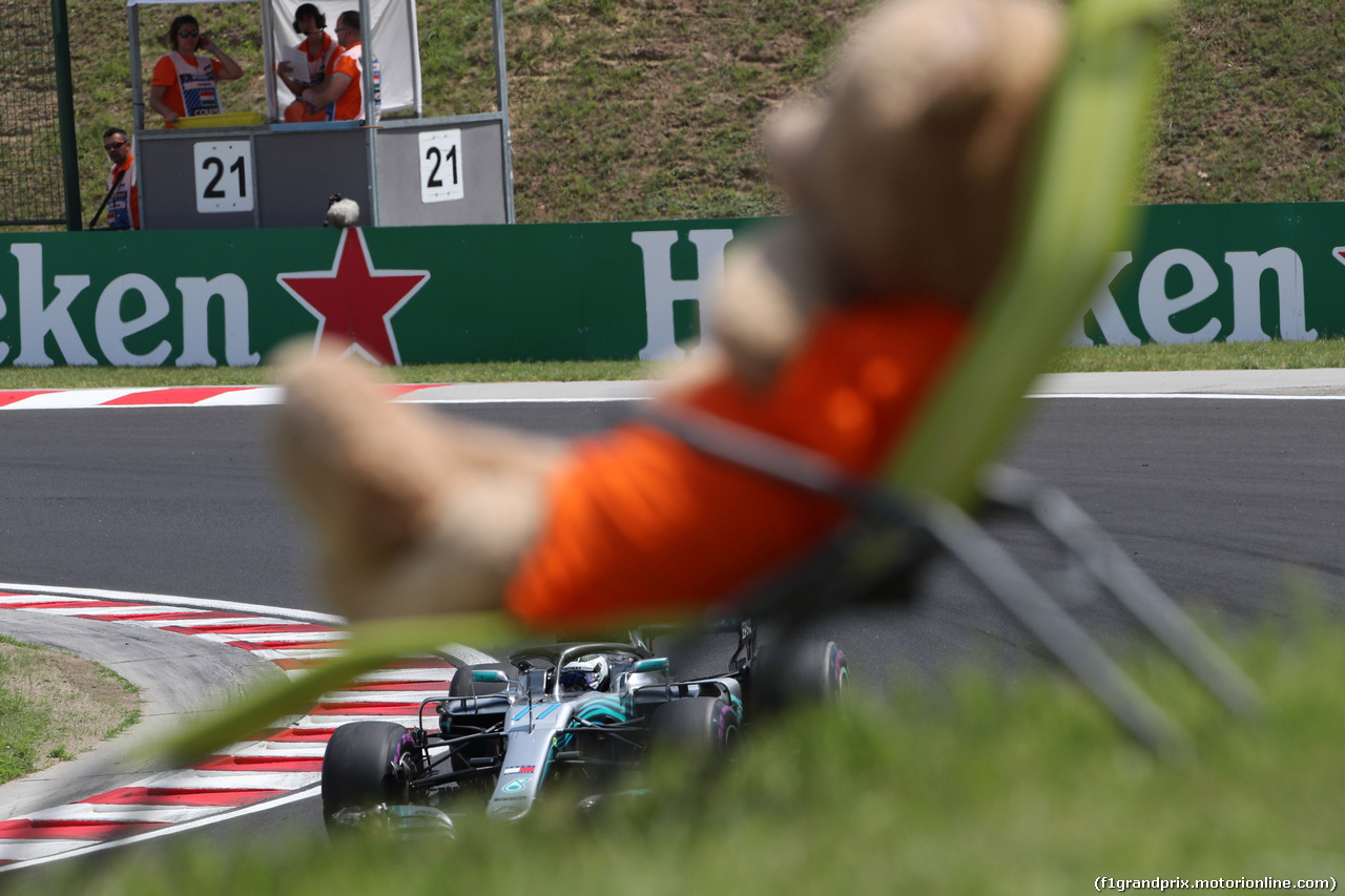 GP UNGHERIA, 28.07.2018 - Prove Libere 3, Valtteri Bottas (FIN) Mercedes AMG F1 W09