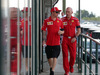 GP UNGHERIA, 27.07.2018 - Kimi Raikkonen (FIN) Ferrari SF71H e Jock Clear (GBR) Ferrari Engineering Director