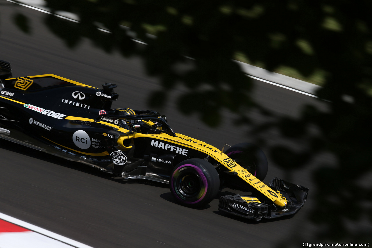 GP UNGHERIA, 27.07.2018 - Prove Libere 1, Nico Hulkenberg (GER) Renault Sport F1 Team RS18
