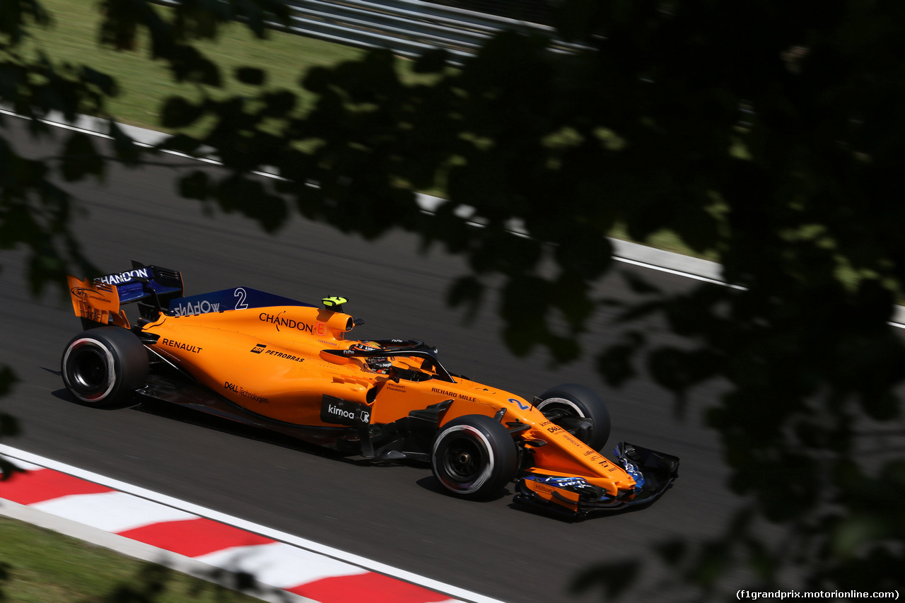 GP UNGHERIA, 27.07.2018 - Prove Libere 1, Stoffel Vandoorne (BEL) McLaren MCL33