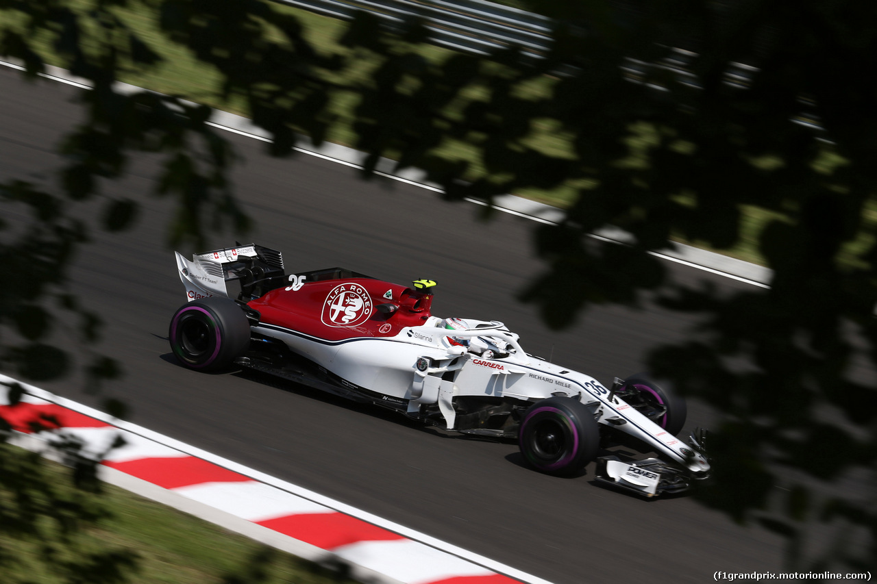 GP UNGHERIA, 27.07.2018 - Prove Libere 1, Antonio Giovinazzi (ITA) Test Driver Sauber C37