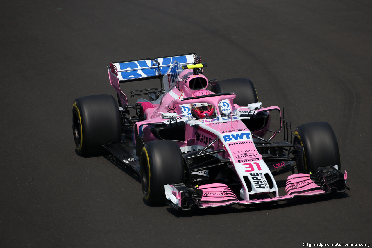 GP UNGHERIA, 27.07.2018 - Prove Libere 1, Esteban Ocon (FRA) Sahara Force India F1 VJM11