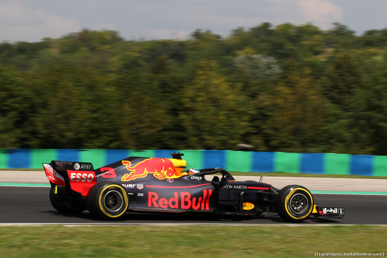GP UNGHERIA, 27.07.2018 - Prove Libere 1, Daniel Ricciardo (AUS) Red Bull Racing RB14