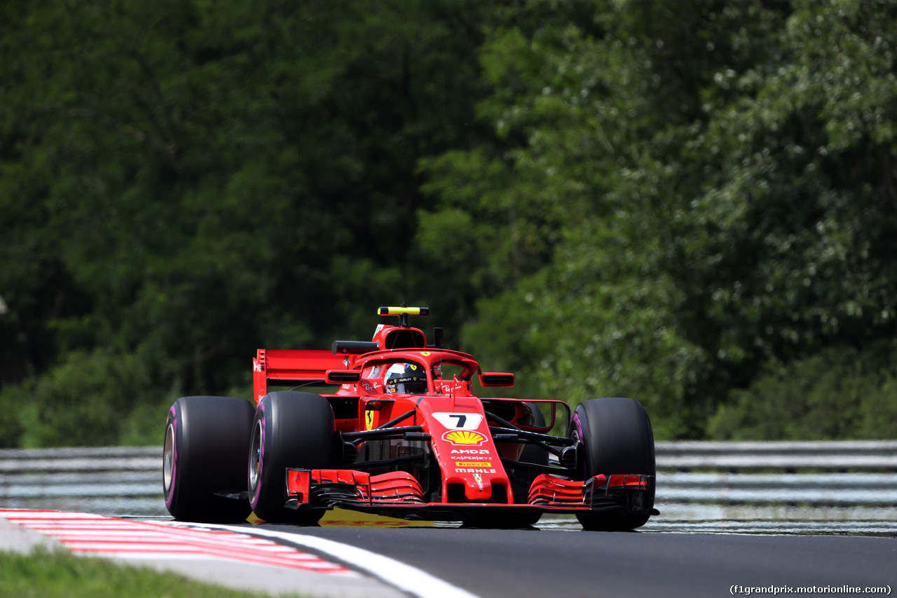 GP UNGHERIA, 27.07.2018 - Prove Libere 1, Sebastian Vettel (GER) Ferrari SF71H