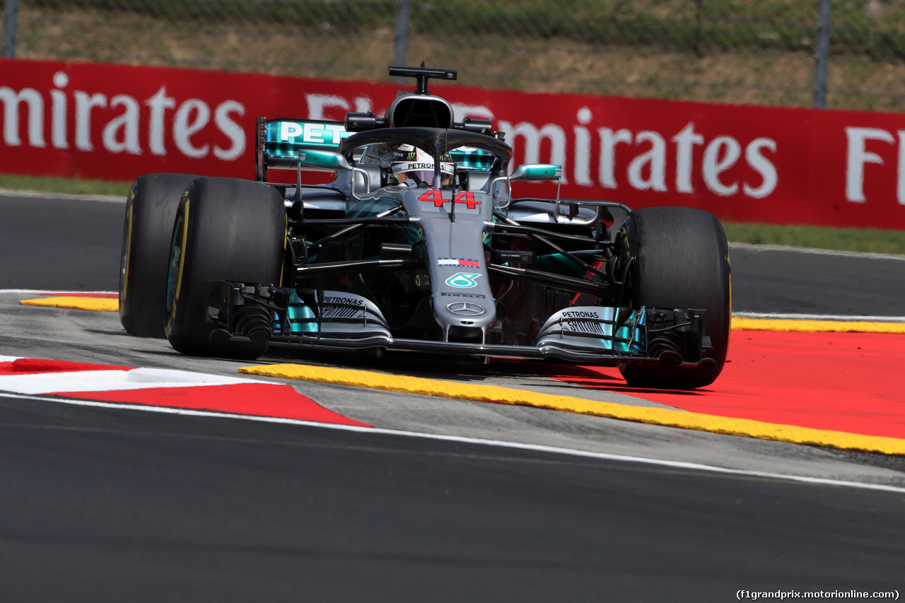 GP UNGHERIA, 27.07.2018 - Prove Libere 1, Lewis Hamilton (GBR) Mercedes AMG F1 W09