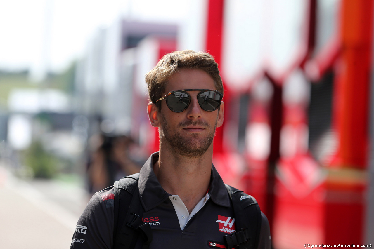 GP UNGHERIA, 27.07.2018 - Prove Libere 1, Romain Grosjean (FRA) Haas F1 Team VF-18