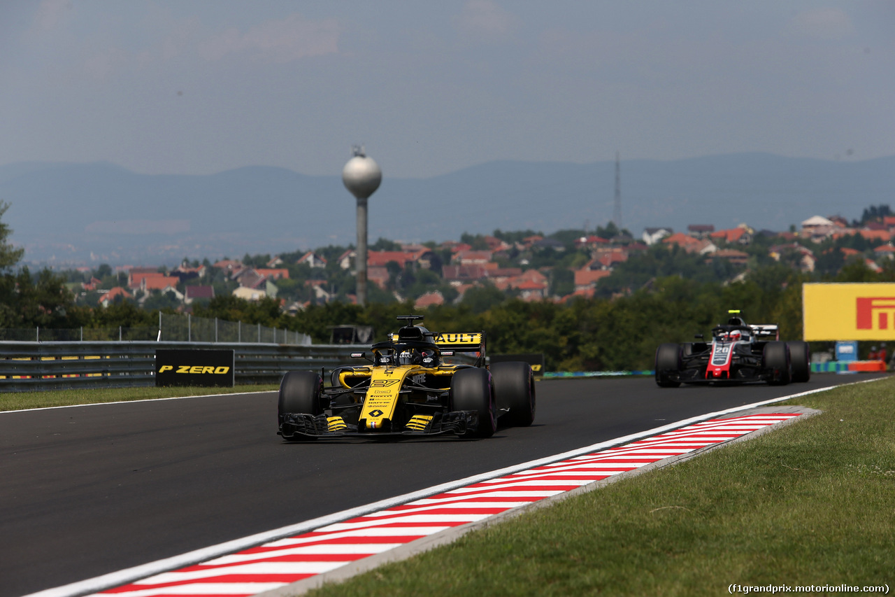 GP UNGHERIA, 27.07.2018 - Prove Libere 1, Nico Hulkenberg (GER) Renault Sport F1 Team RS18