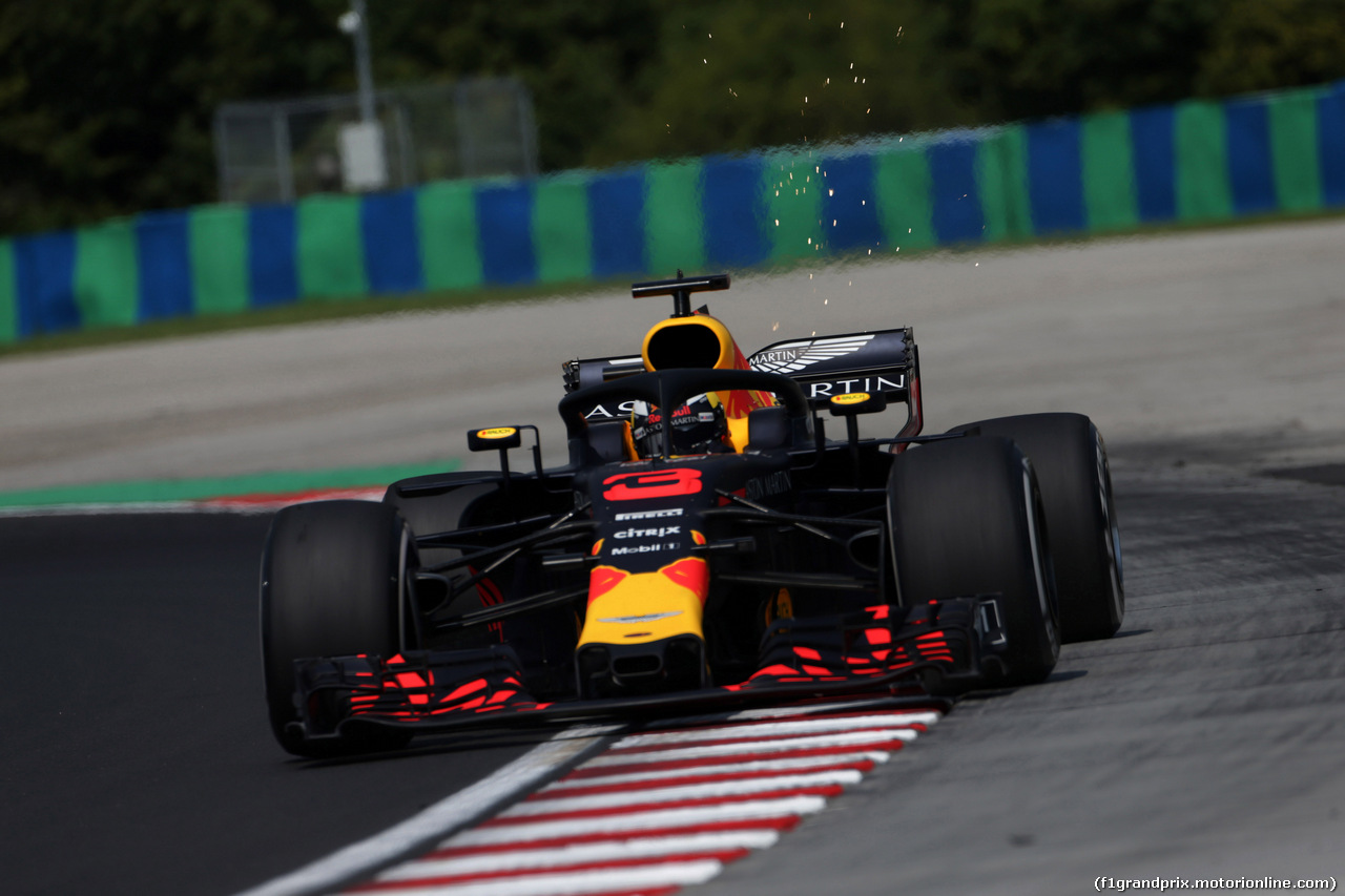 GP UNGHERIA, 27.07.2018 - Prove Libere 1, Daniel Ricciardo (AUS) Red Bull Racing RB14
