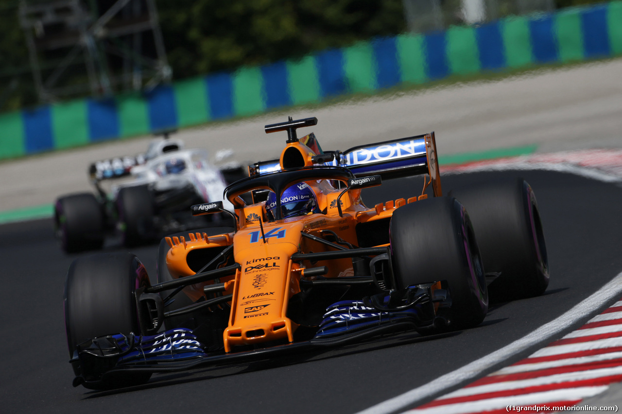 GP UNGHERIA, 27.07.2018 - Prove Libere 1, Fernando Alonso (ESP) McLaren MCL33