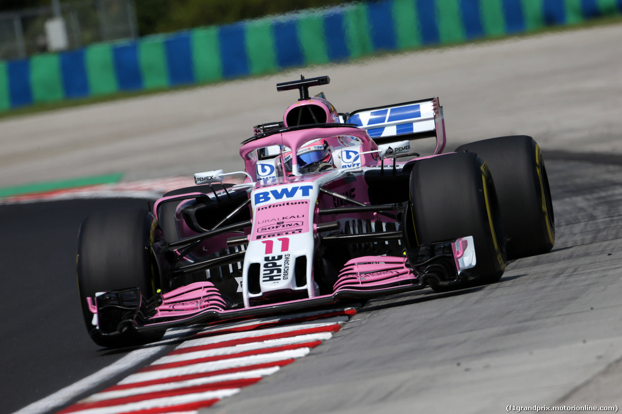 GP UNGHERIA, 27.07.2018 - Prove Libere 1, Sergio Perez (MEX) Sahara Force India F1 VJM011