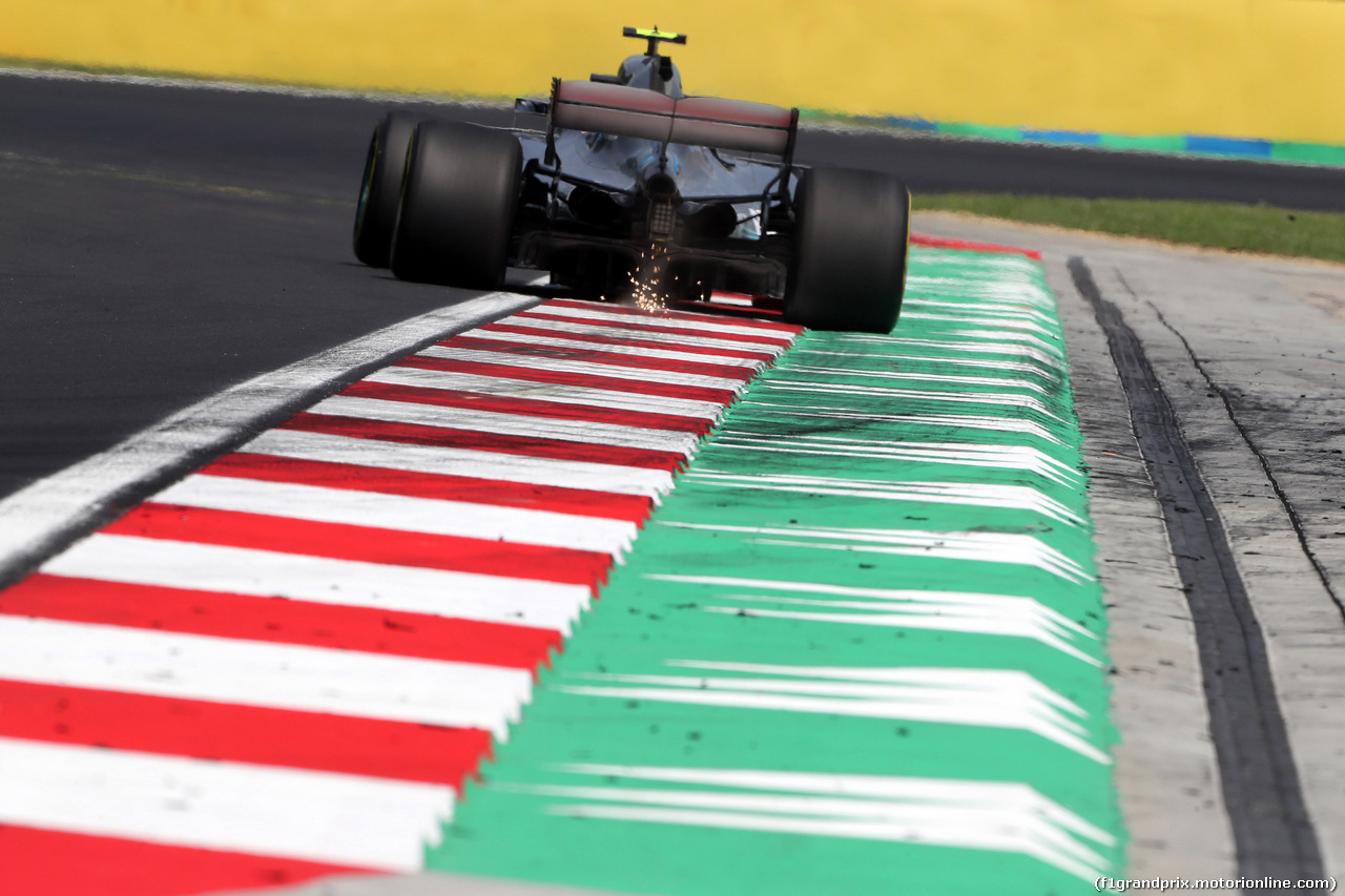 GP UNGHERIA, 27.07.2018 - Prove Libere 1, Valtteri Bottas (FIN) Mercedes AMG F1 W09