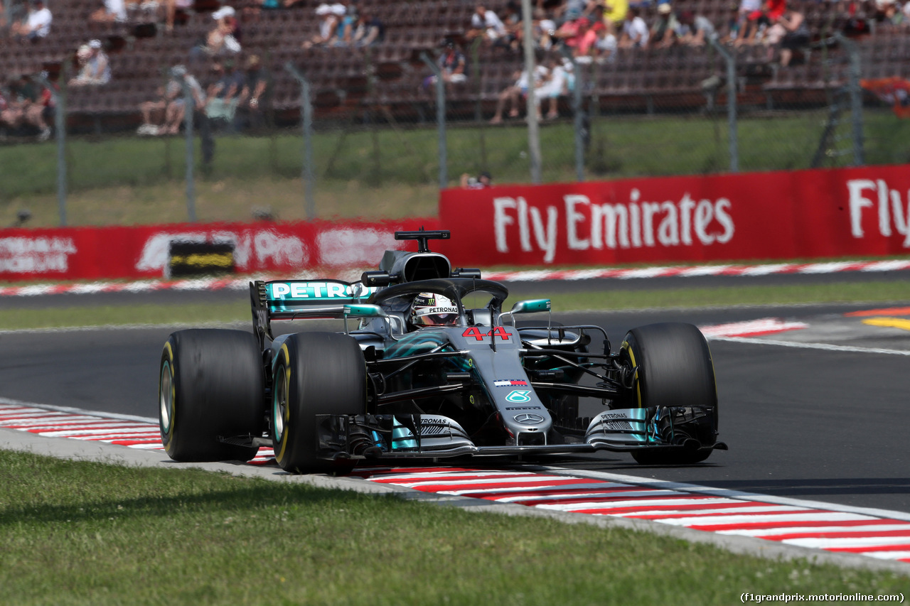 GP UNGHERIA, 27.07.2018 - Prove Libere 1, Lewis Hamilton (GBR) Mercedes AMG F1 W09
