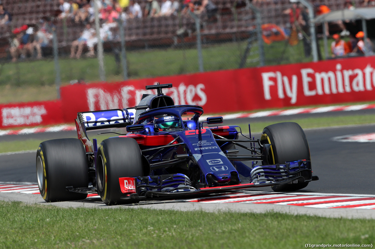 GP UNGHERIA, 27.07.2018 - Prove Libere 1, Brendon Hartley (NZL) Scuderia Toro Rosso STR13