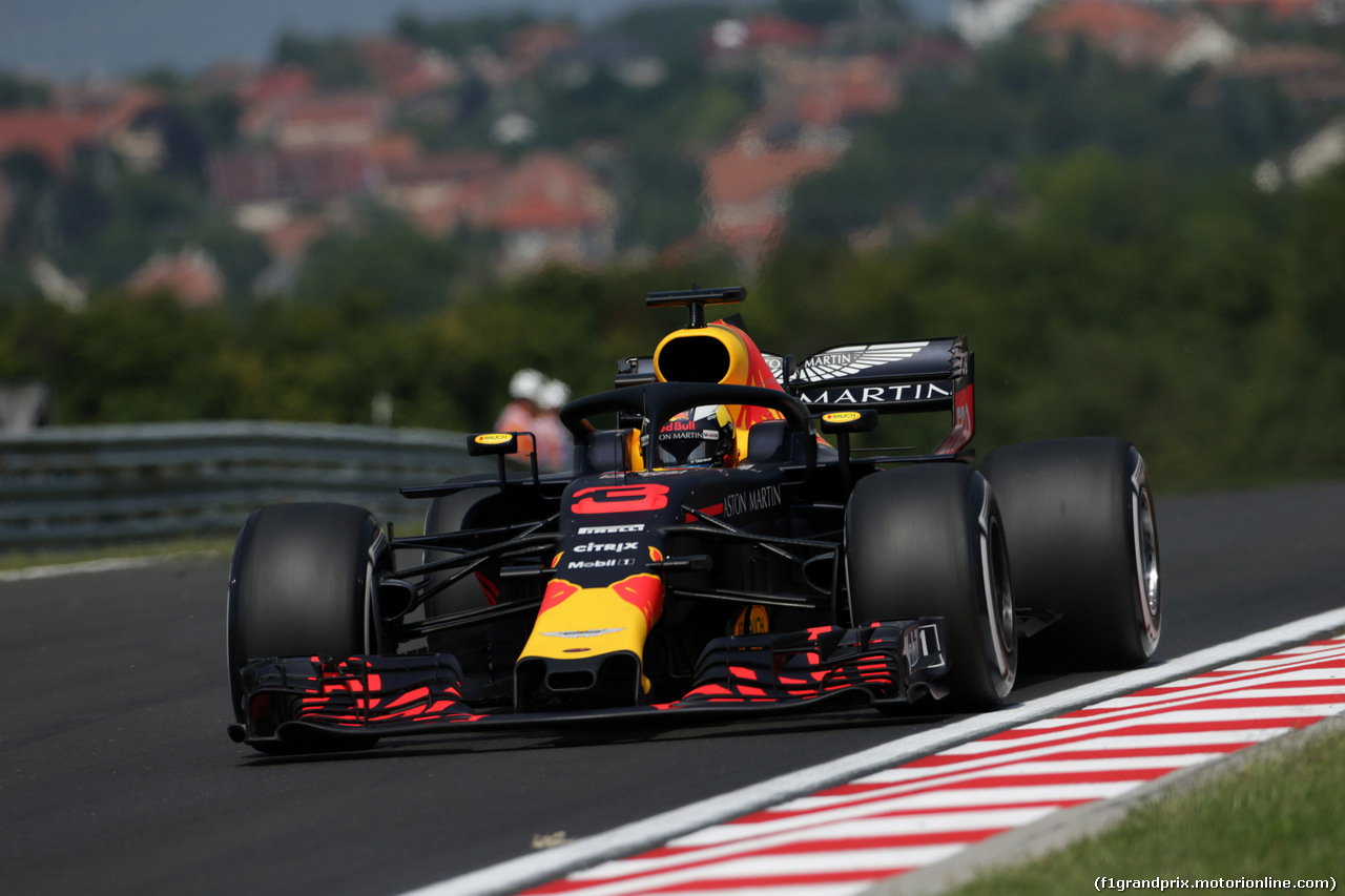 GP UNGHERIA, 27.07.2018 - Prove Libere 1, Daniel Ricciardo (AUS) Red Bull Racing RB14