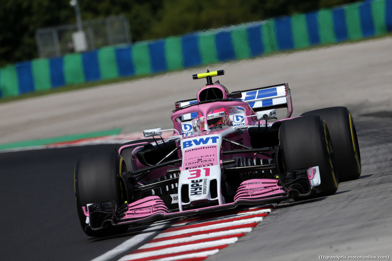 GP UNGHERIA, 27.07.2018 - Prove Libere 1, Esteban Ocon (FRA) Sahara Force India F1 VJM11