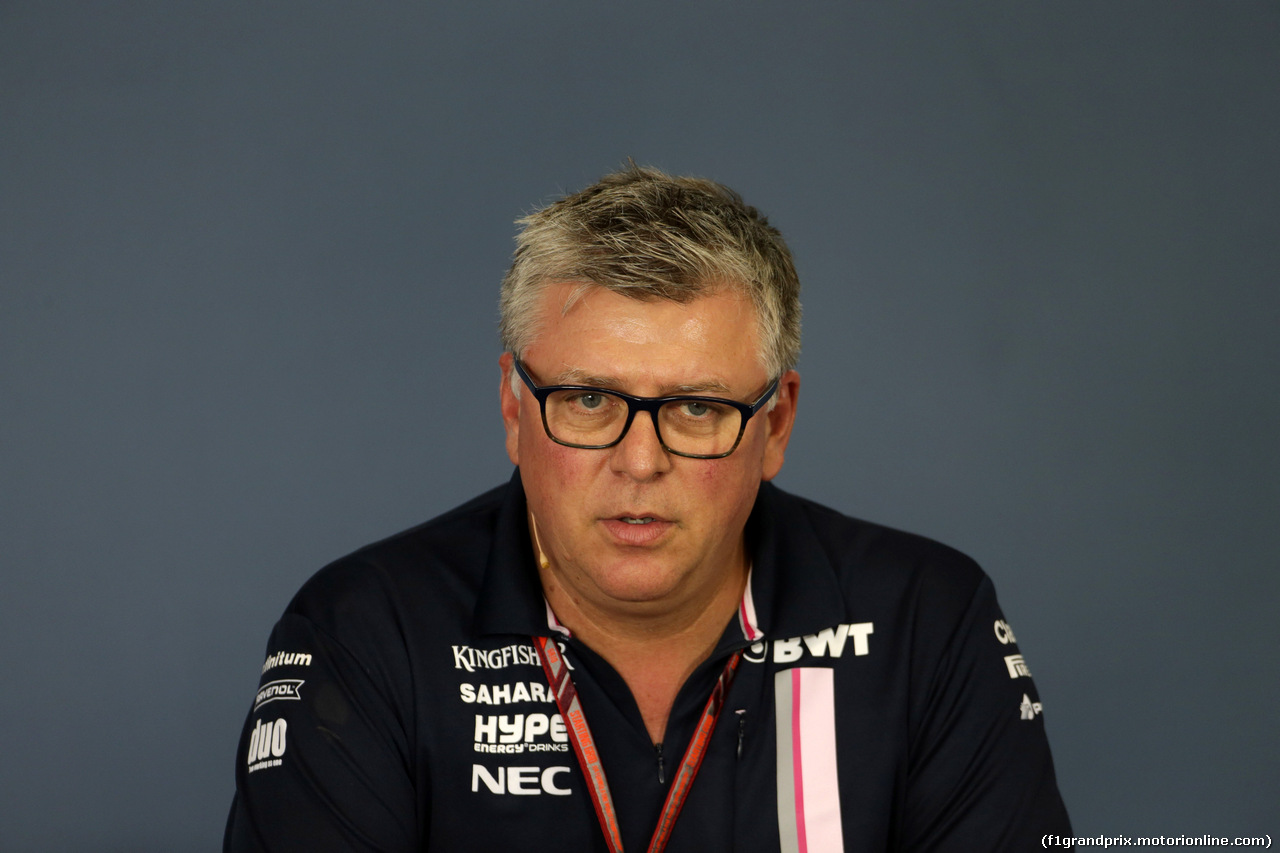 GP UNGHERIA, 27.07.2018 - Conferenza Stampa, Otmar Szafnauer (USA) Sahara Force India F1 Chief Operating Officer