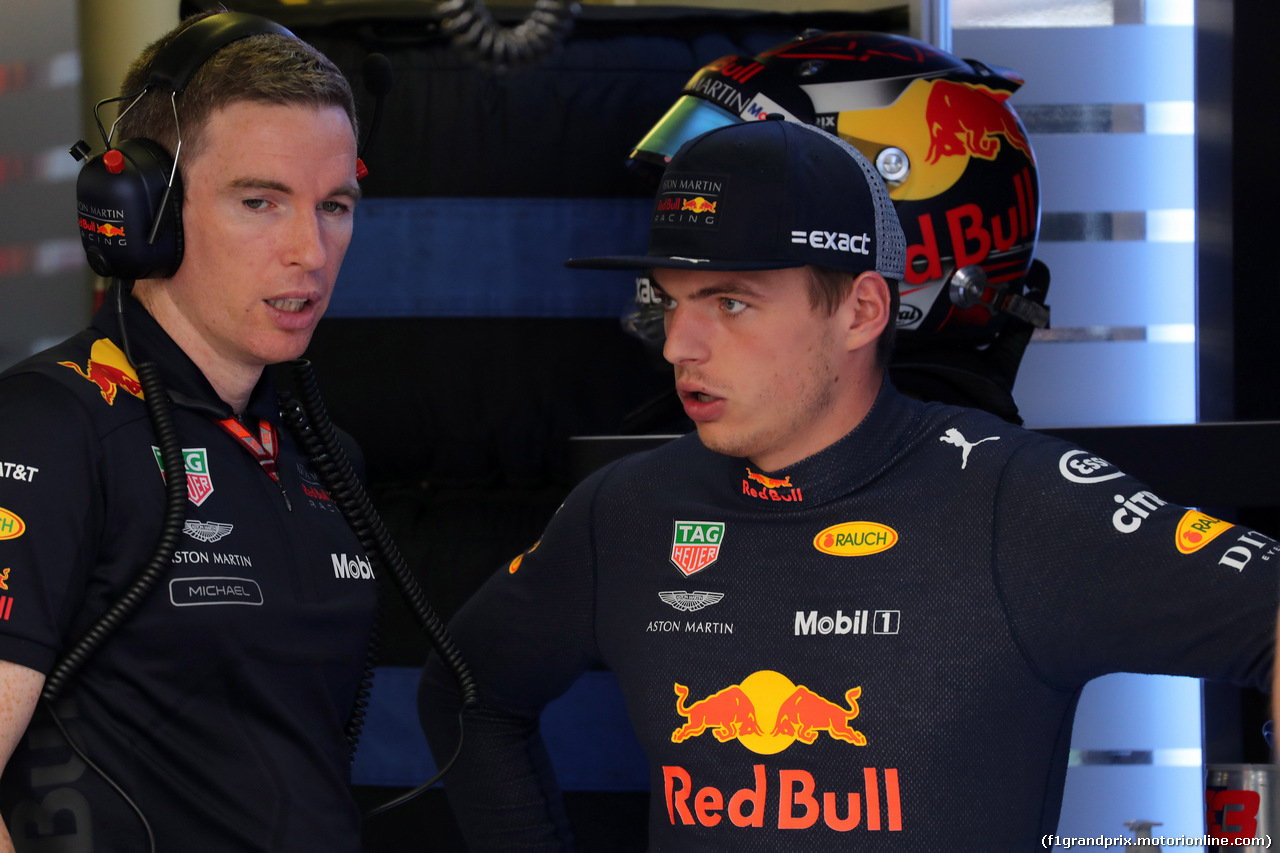 GP UNGHERIA, 27.07.2018 - Prove Libere 2, Max Verstappen (NED) Red Bull Racing RB14
