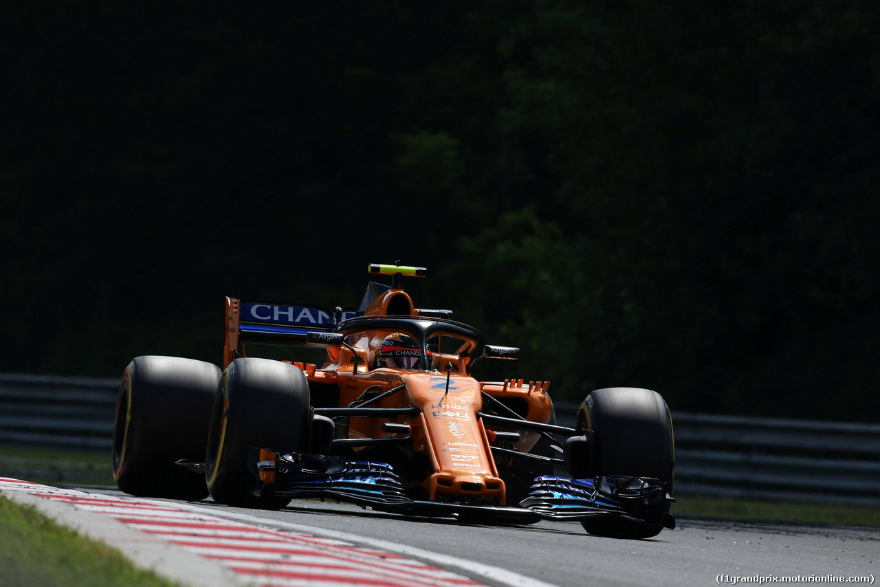 GP UNGHERIA, 27.07.2018 - Prove Libere 2, Stoffel Vandoorne (BEL) McLaren MCL33