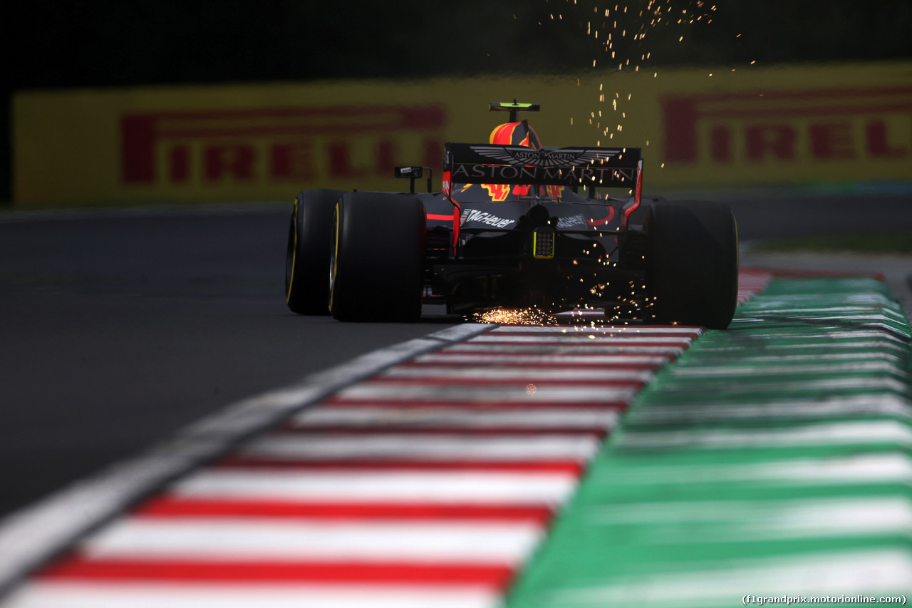 GP UNGHERIA, 27.07.2018 - Prove Libere 2, Max Verstappen (NED) Red Bull Racing RB14