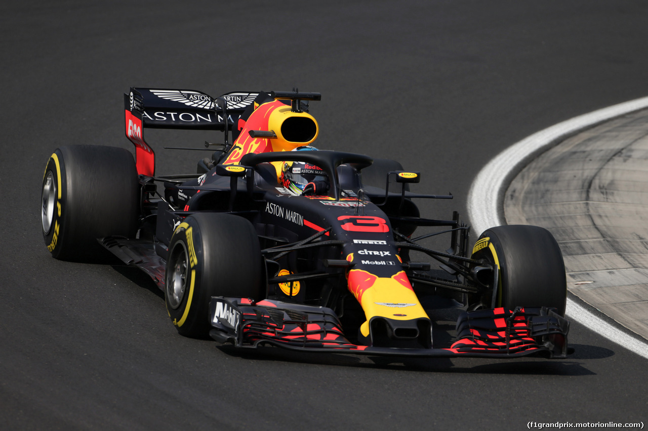 GP UNGHERIA, 27.07.2018 - Prove Libere 2, Daniel Ricciardo (AUS) Red Bull Racing RB14
