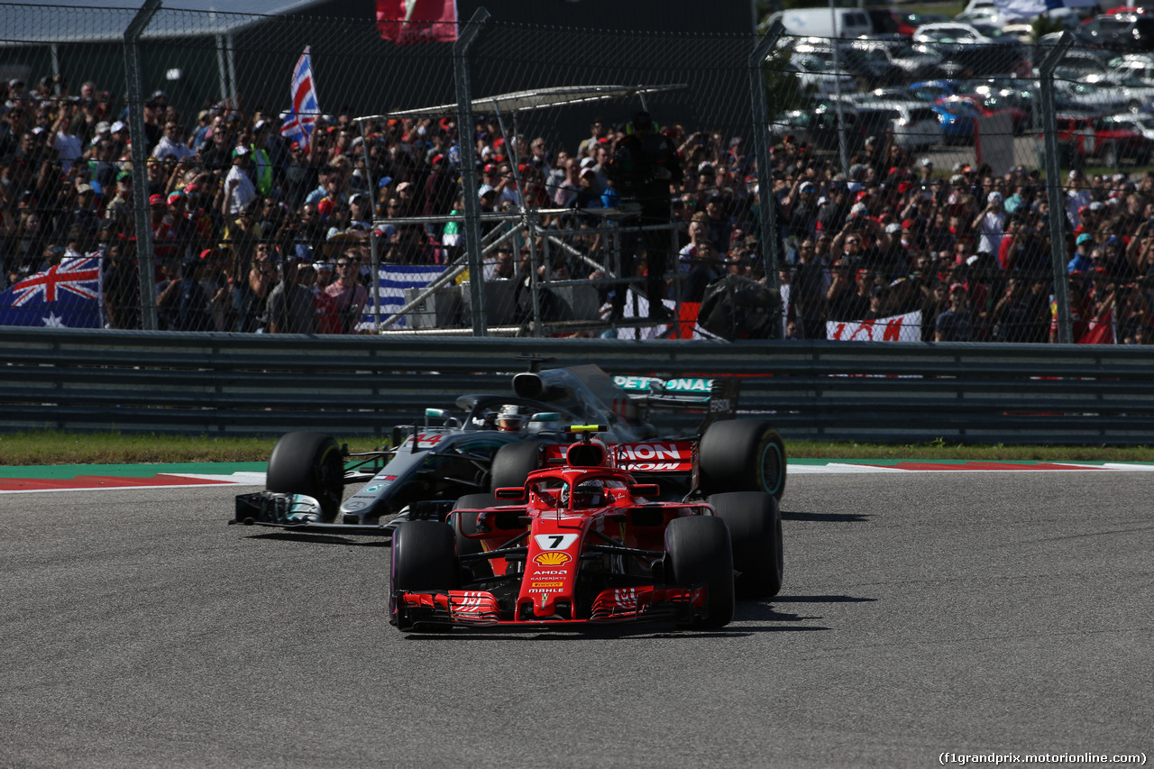 GP USA, 21.10.2018- Gara, Kimi Raikkonen (FIN) Ferrari SF71H