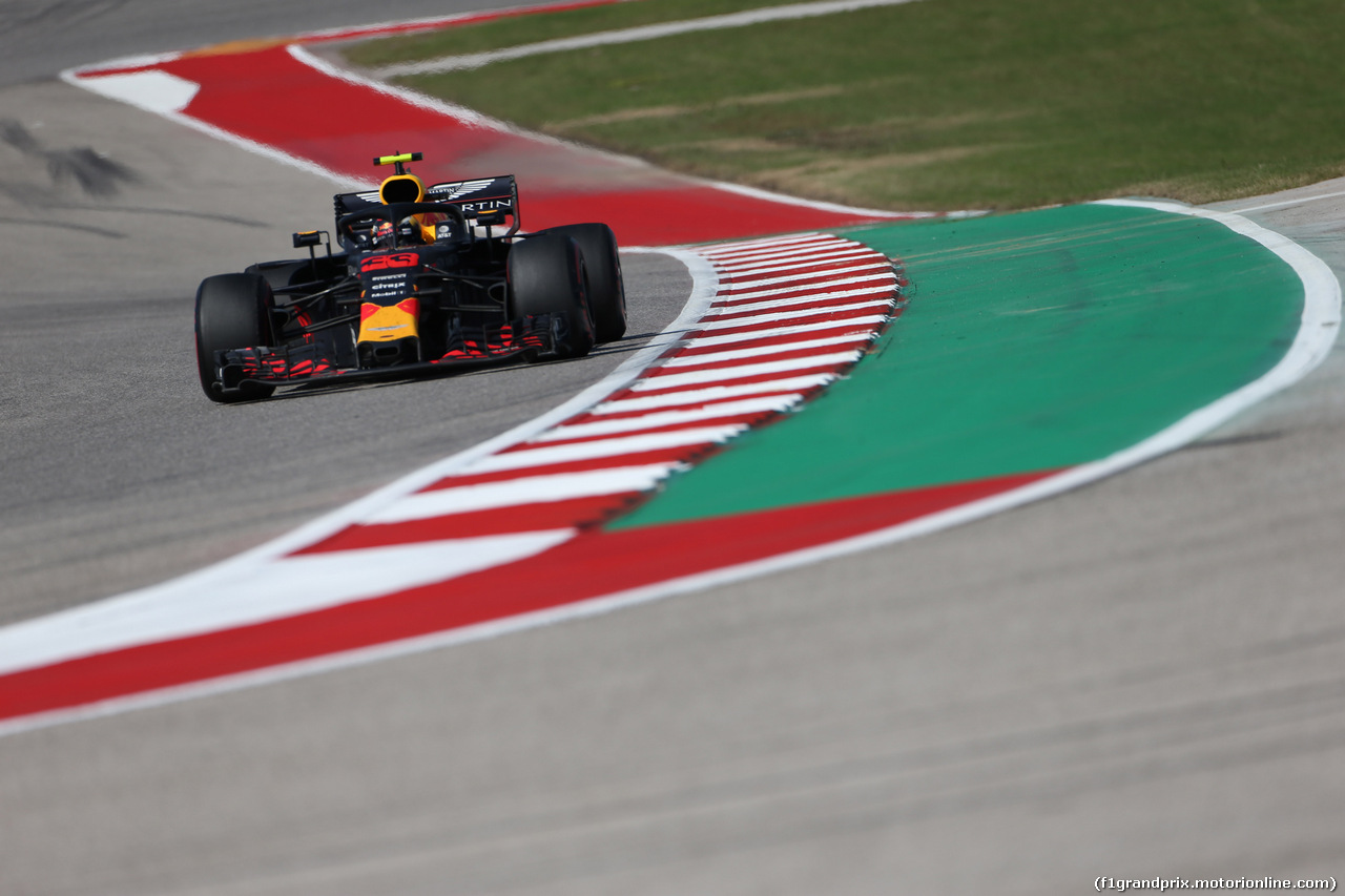 GP USA, 21.10.2018- Gara, Max Verstappen (NED) Red Bull Racing RB14