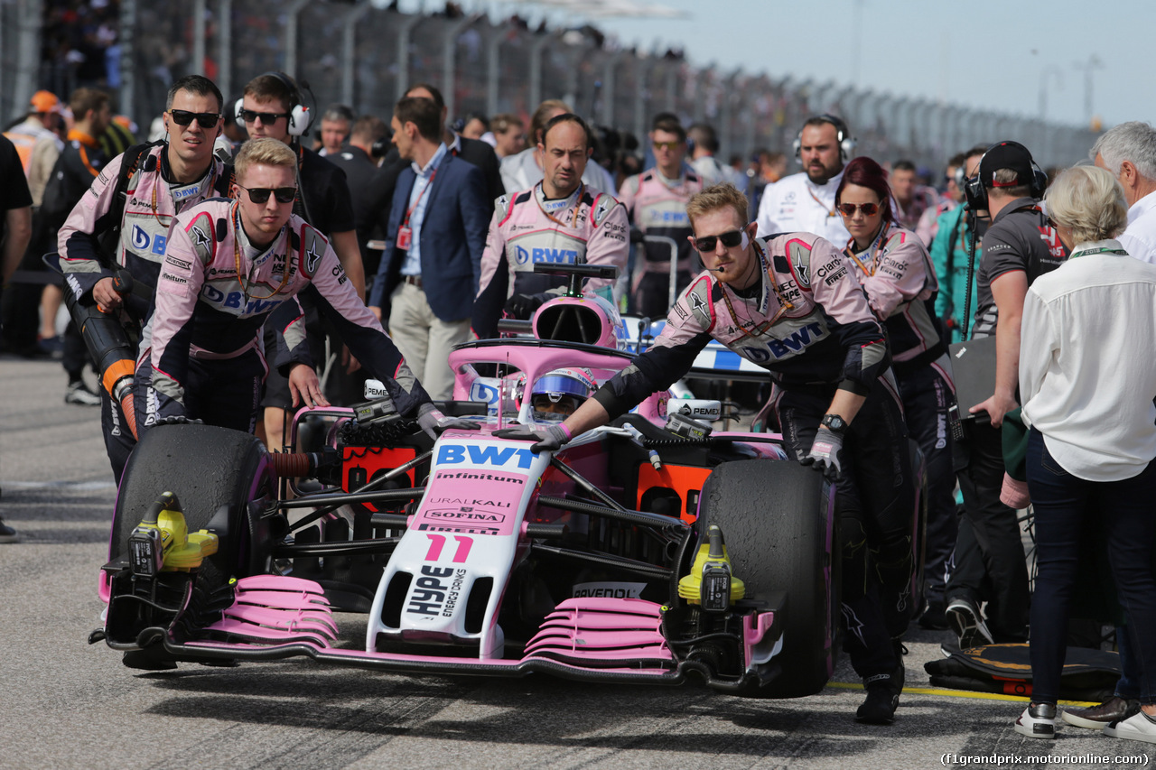 GP USA, 21.10.2018- Gara, Sergio Perez (MEX) Racing Point Force India F1 VJM11