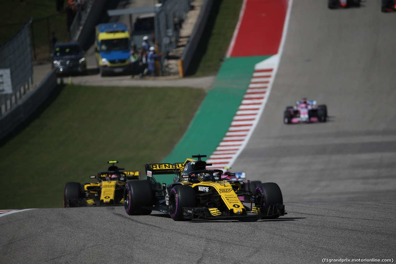 GP USA, 21.10.2018- Nico Hulkenberg (GER) Renault Sport F1 Team RS18