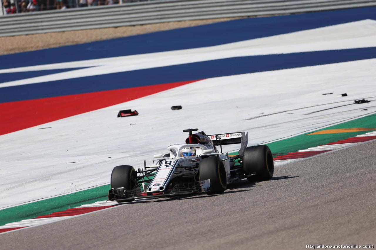 GP USA, 21.10.2018- Gara, Marcus Ericsson (SUE) Alfa Romeo Sauber C37