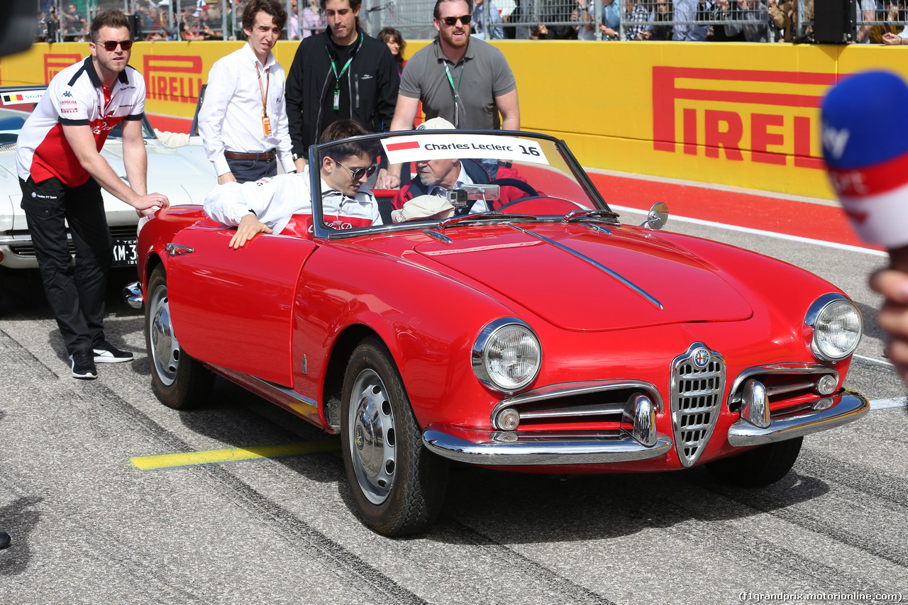 GP USA, 21.10.2018- driver parade, Charles Leclerc (GER) Alfa Romeo Sauber C37