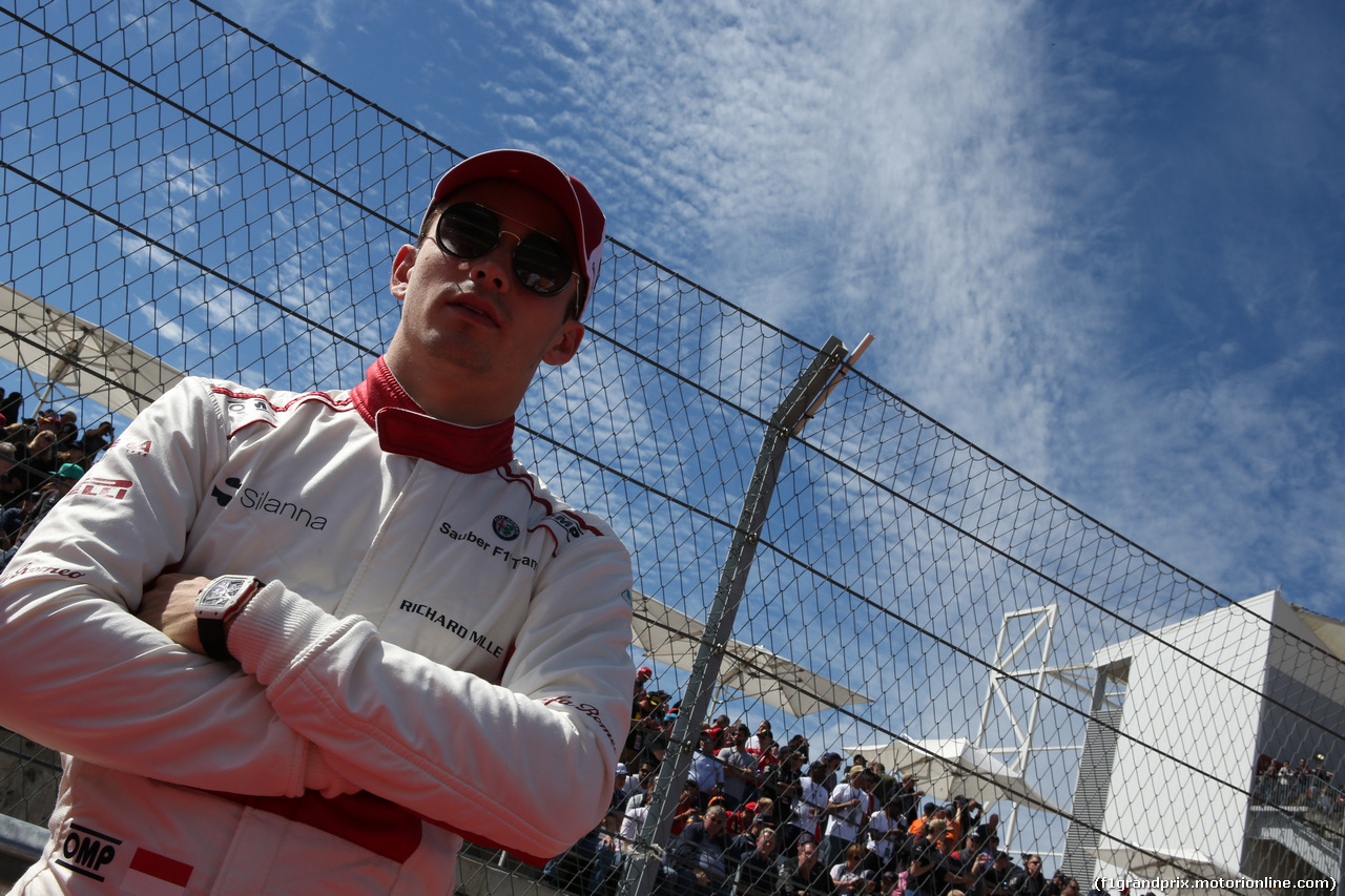 GP USA, 21.10.2018- Gara, Charles Leclerc (GER) Alfa Romeo Sauber C37