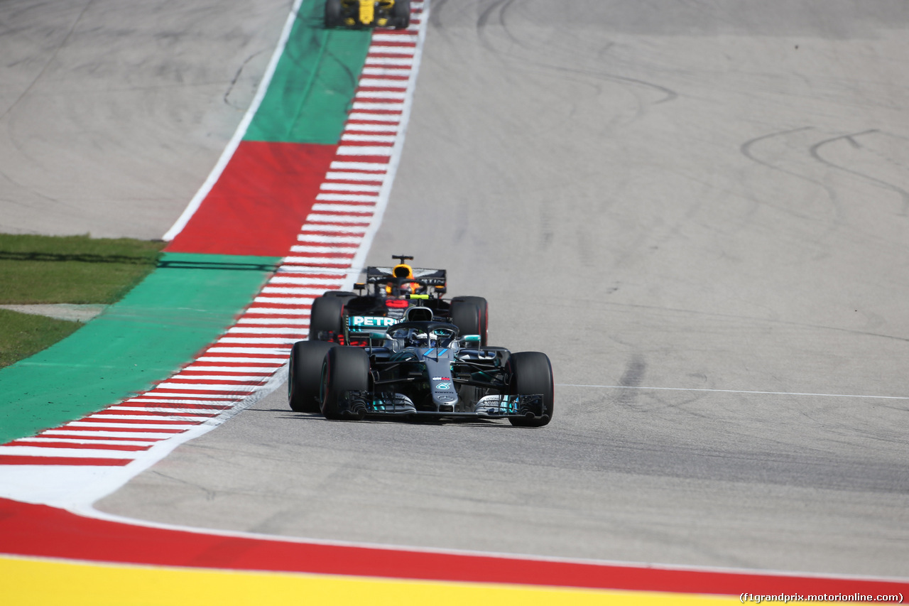 GP USA, 21.10.2018- Gara, Valtteri Bottas (FIN) Mercedes AMG F1 W09