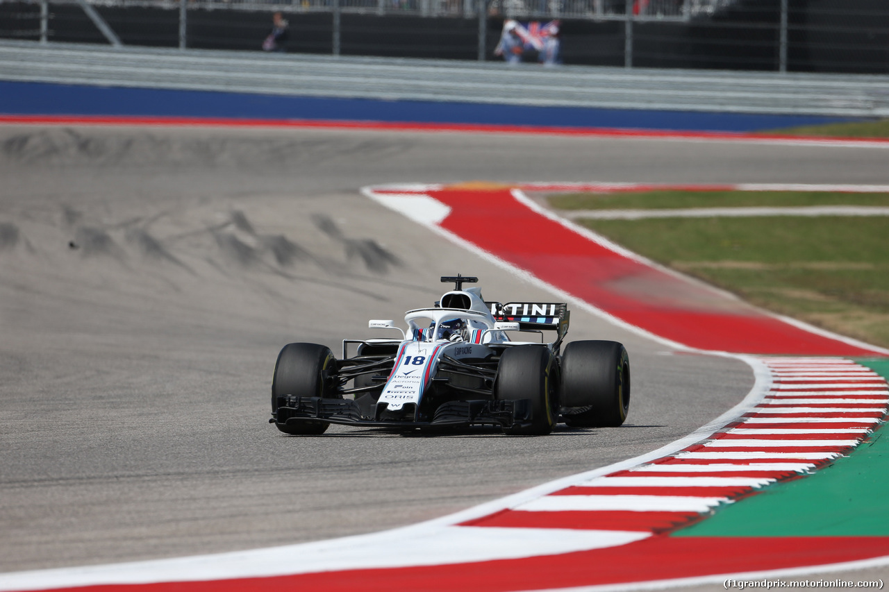 GP USA, 21.10.2018- Gara, Lance Stroll (CDN) Williams FW41