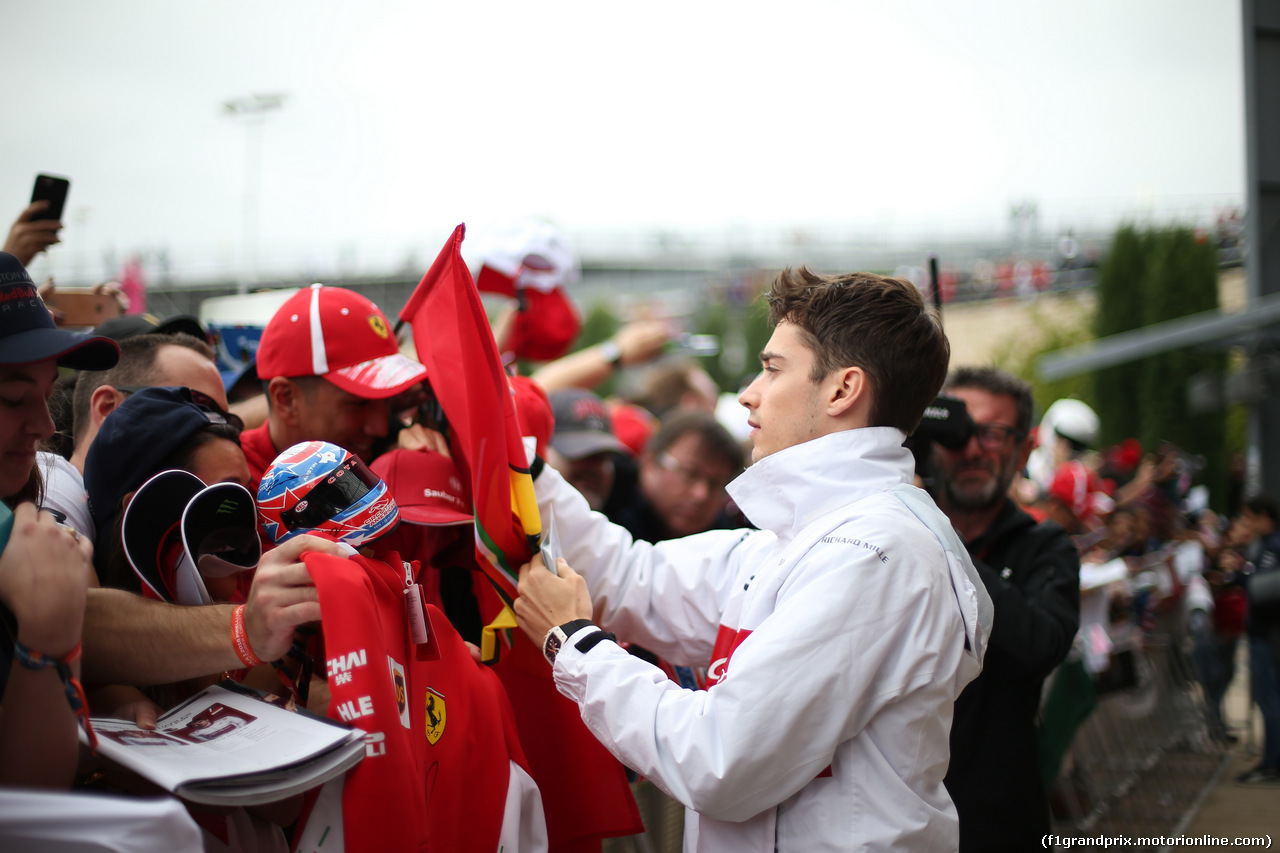 GP USA, 20.10.2018- Autograph Session, Charles Leclerc (GER) Alfa Romeo Sauber C37