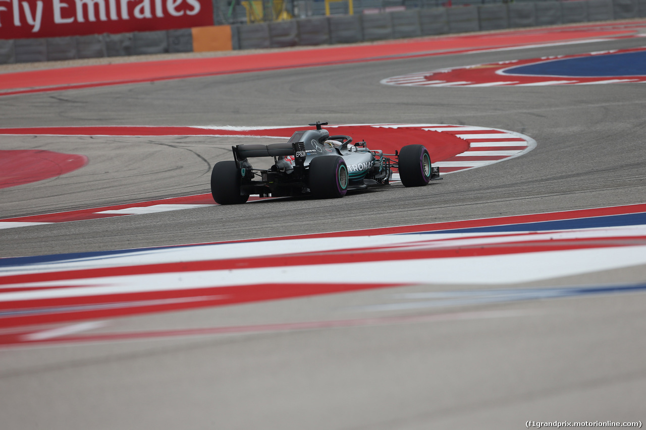 GP USA, 20.10.2018- Prove Libere 3, Lewis Hamilton (GBR) Mercedes AMG F1 W09