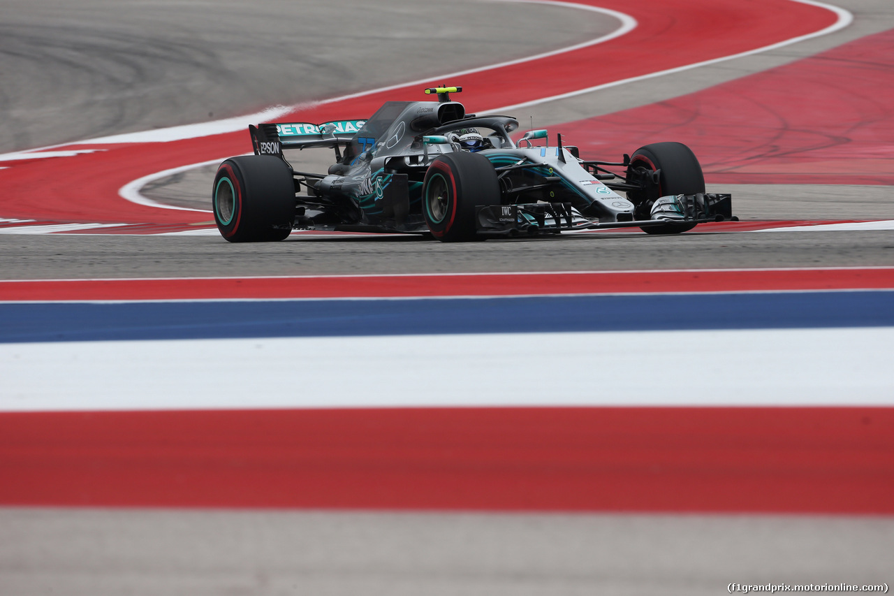 GP USA, 20.10.2018- Prove Libere 3, Valtteri Bottas (FIN) Mercedes AMG F1 W09