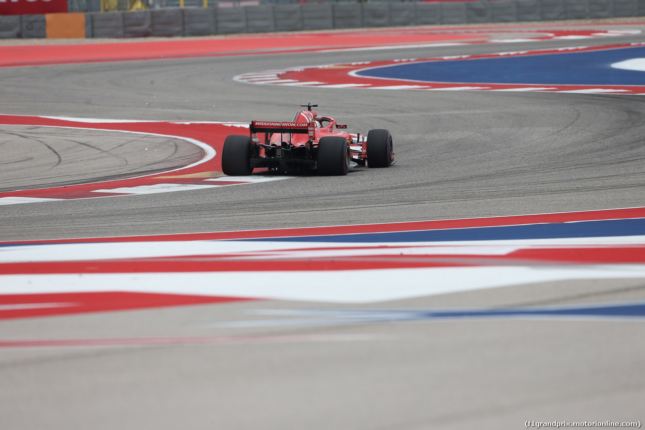 GP USA, 20.10.2018- Prove Libere 3, Sebastian Vettel (GER) Ferrari SF71H
