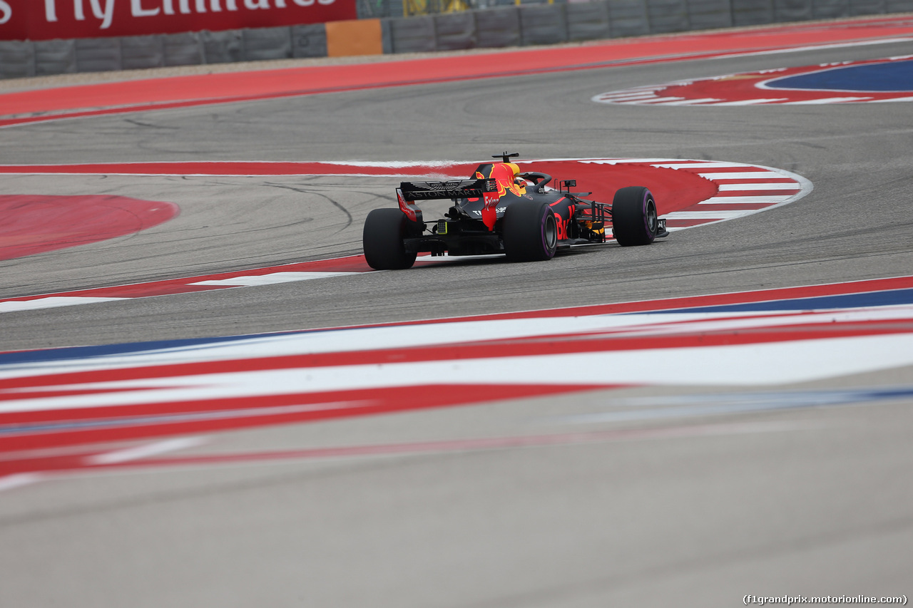 GP USA, 20.10.2018- Prove Libere 3, Daniel Ricciardo (AUS) Red Bull Racing RB14