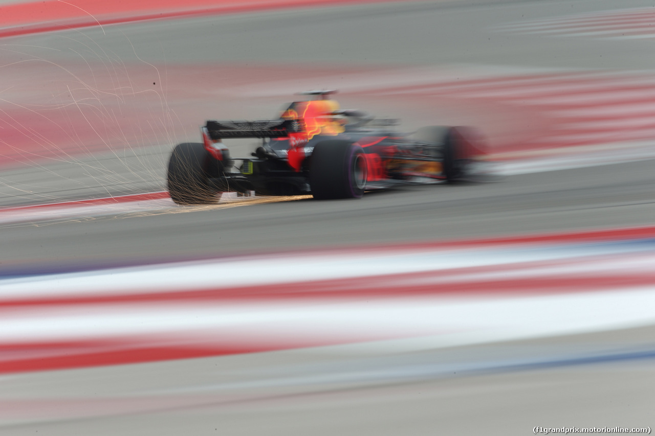 GP USA, 20.10.2018- Prove Libere 3, Daniel Ricciardo (AUS) Red Bull Racing RB14