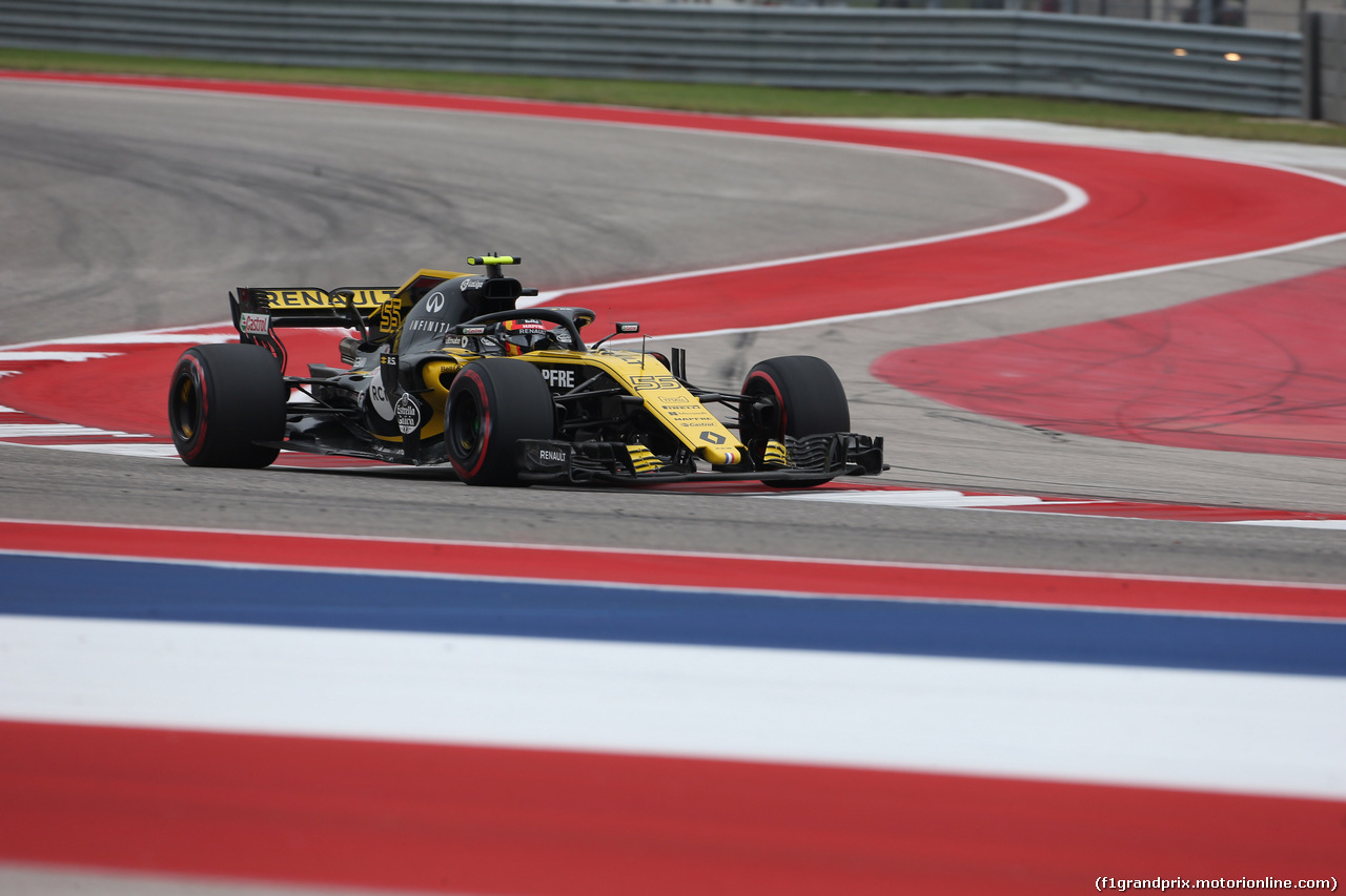 GP USA, 20.10.2018- Prove Libere 3, Carlos Sainz Jr (ESP) Renault Sport F1 Team RS18