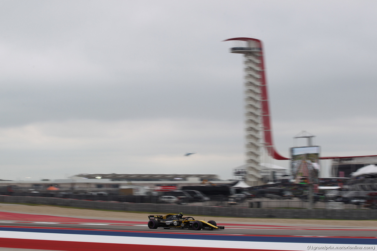 GP USA, 20.10.2018- Prove Libere 3, Carlos Sainz Jr (ESP) Renault Sport F1 Team RS18