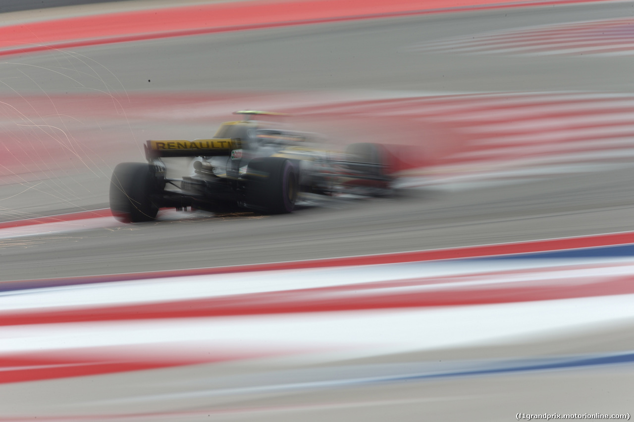 GP USA, 20.10.2018- Prove Libere 3, Carlos Sainz Jr (ESP) Renault Sport F1 Team RS18